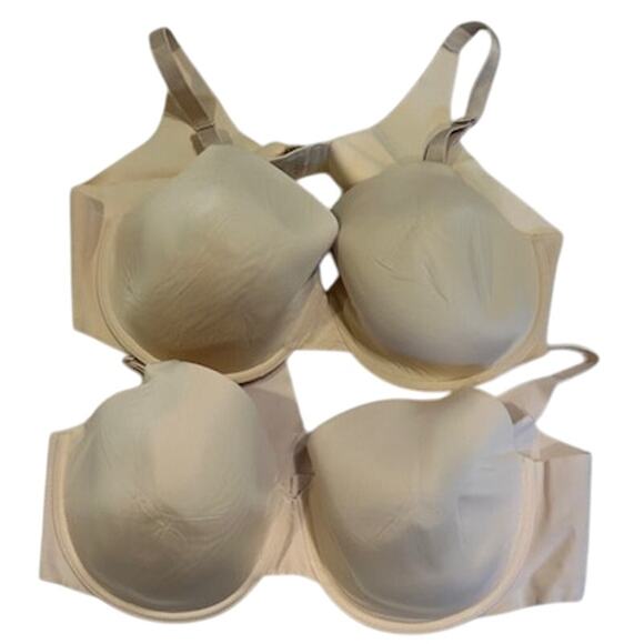 SOMABundle 2 Vanishing 360 Perfect Coverage Bra Underwire T Shirt Seamless 40D